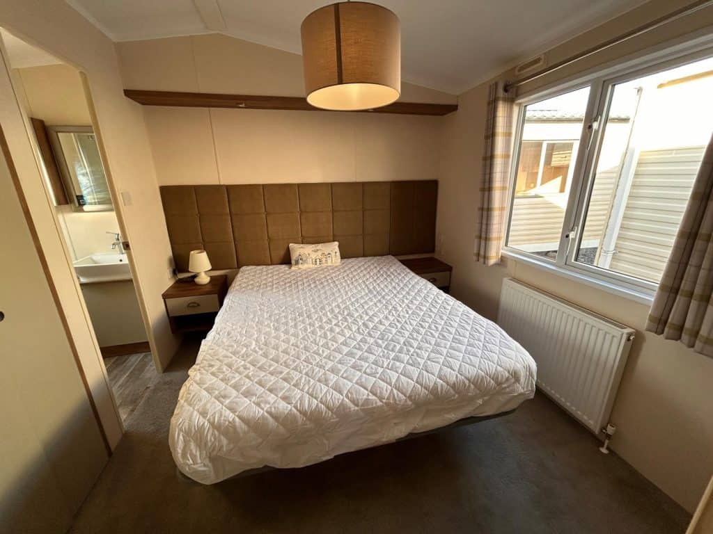 large double bed with bedside tables