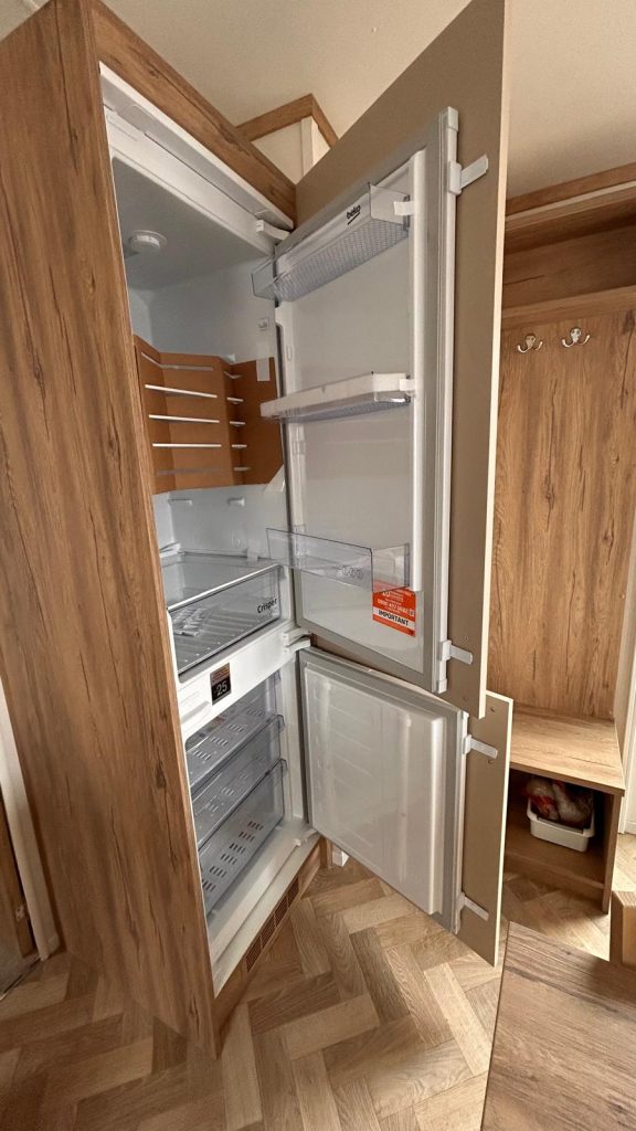 inside of fridge and freezer