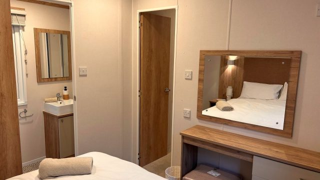 dressing table with mirror