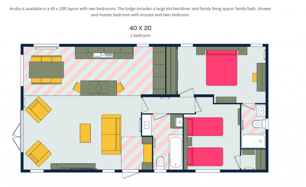floorplan 2 bed Aruba